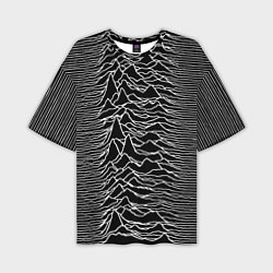 Футболка оверсайз мужская Joy Division: Unknown Pleasures, цвет: 3D-принт