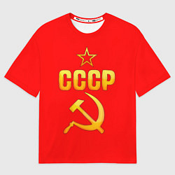 Футболка оверсайз мужская СССР, цвет: 3D-принт