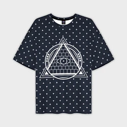 Мужская футболка оверсайз Illuminati