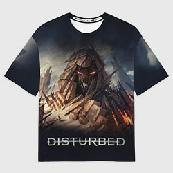 Футболка оверсайз мужская Disturbed: Skull Mountain, цвет: 3D-принт