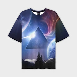Мужская футболка оверсайз Pink Floyd: Space