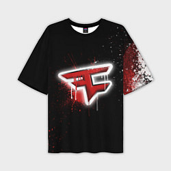 Футболка оверсайз мужская FaZe Clan: Black collection, цвет: 3D-принт