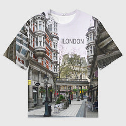 Футболка оверсайз мужская Лондон - бульвар, цвет: 3D-принт