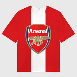 Футболка оверсайз мужская Arsenal FC: Red line, цвет: 3D-принт