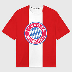 Футболка оверсайз мужская Bayern FC: Red line, цвет: 3D-принт