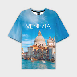 Мужская футболка оверсайз Венеция - архитектура