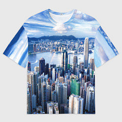 Мужская футболка оверсайз Гонконг - Китай