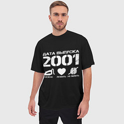 Футболка оверсайз мужская Дата выпуска 2001, цвет: 3D-принт — фото 2