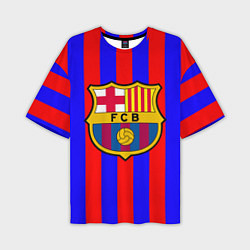 Футболка оверсайз мужская Barca FCB Club, цвет: 3D-принт