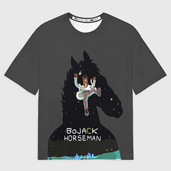 Футболка оверсайз мужская Bojack Horseman, цвет: 3D-принт