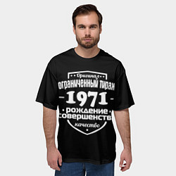 Футболка оверсайз мужская Рождение совершенства 1971, цвет: 3D-принт — фото 2