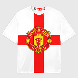 Футболка оверсайз мужская Manchester Utd: England, цвет: 3D-принт