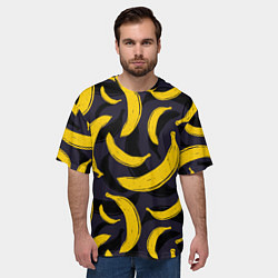 Футболка оверсайз мужская Бананы, цвет: 3D-принт — фото 2
