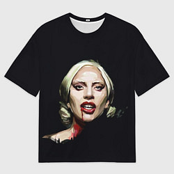 Мужская футболка оверсайз Леди Гага