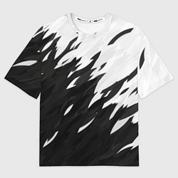 Футболка оверсайз мужская Black & white, цвет: 3D-принт