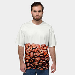 Футболка оверсайз мужская Coffee, цвет: 3D-принт — фото 2