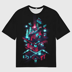 Футболка оверсайз мужская Mr Robot City, цвет: 3D-принт