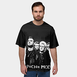 Футболка оверсайз мужская Depeche Mode: mono, цвет: 3D-принт — фото 2