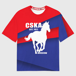 Футболка оверсайз мужская CSKA est. 1911, цвет: 3D-принт