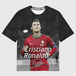Мужская футболка оверсайз Криштиану Роналду
