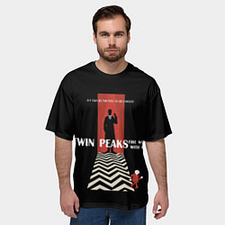 Футболка оверсайз мужская Twin Peaks Man, цвет: 3D-принт — фото 2