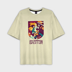 Мужская футболка оверсайз Led Zeppelin Art