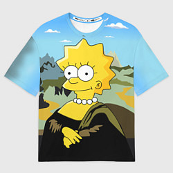 Футболка оверсайз мужская Mona Liza, цвет: 3D-принт