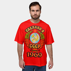 Футболка оверсайз мужская Сделано в 1969 СССР, цвет: 3D-принт — фото 2