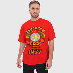 Футболка оверсайз мужская Сделано в 1977 СССР, цвет: 3D-принт — фото 2