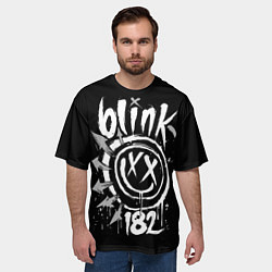 Футболка оверсайз мужская Blink-182, цвет: 3D-принт — фото 2