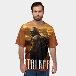 Футболка оверсайз мужская STALKER: Radiation, цвет: 3D-принт — фото 2