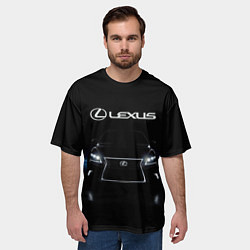 Футболка оверсайз мужская Lexus, цвет: 3D-принт — фото 2