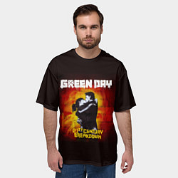 Футболка оверсайз мужская Поцелуй Green Day, цвет: 3D-принт — фото 2