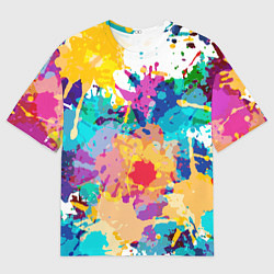 Мужская футболка оверсайз Пятна краски