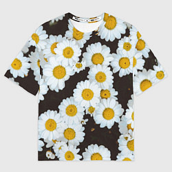 Футболка оверсайз мужская Аромашки, цвет: 3D-принт