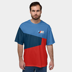 Футболка оверсайз мужская Бмв Bmw 2018 №2, цвет: 3D-принт — фото 2