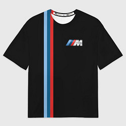 Футболка оверсайз мужская BMW BLACK COLLECTION БМВ, цвет: 3D-принт