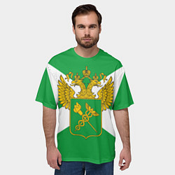 Футболка оверсайз мужская Таможня, цвет: 3D-принт — фото 2