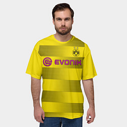 Футболка оверсайз мужская BVB FC: Rois Home 17/18, цвет: 3D-принт — фото 2