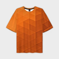 Мужская футболка оверсайз Orange abstraction