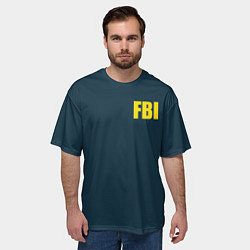 Футболка оверсайз мужская FBI, цвет: 3D-принт — фото 2