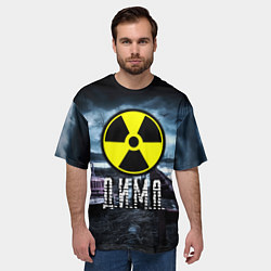 Футболка оверсайз мужская S.T.A.L.K.E.R: Дима, цвет: 3D-принт — фото 2