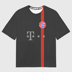 Футболка оверсайз мужская Bayern FC: Black 2018, цвет: 3D-принт