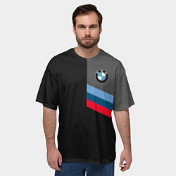 Футболка оверсайз мужская BMW БМВ, цвет: 3D-принт — фото 2
