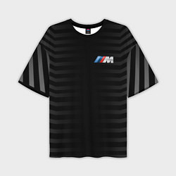 Мужская футболка оверсайз BMW M BLACK & GREY
