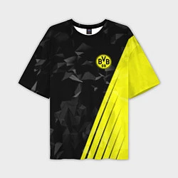 Мужская футболка оверсайз FC Borussia Dortmund: Abstract