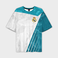 Футболка оверсайз мужская FC Real Madrid: Abstract, цвет: 3D-принт