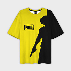 Футболка оверсайз мужская PUBG: Yellow Shadow, цвет: 3D-принт
