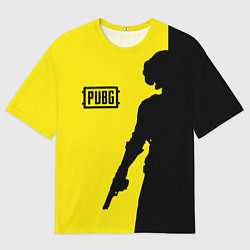 Мужская футболка оверсайз PUBG: Yellow Shadow