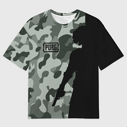 Мужская футболка оверсайз PUBG: Camo Shadow